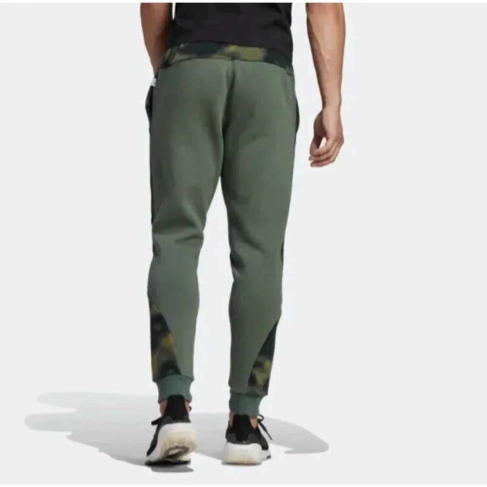 adidas Pants Joggers Men's Sportswear Polar Fleece Nature Print HS3256 size‎ M